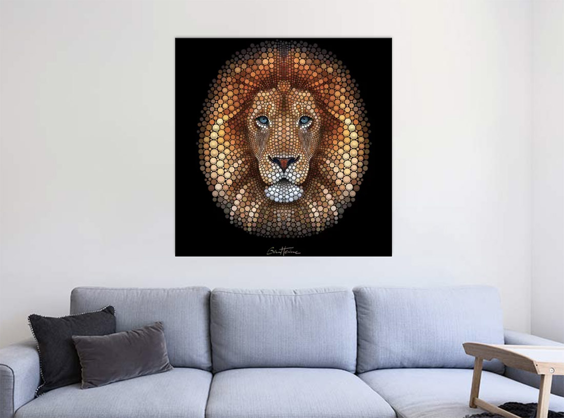 Buy Digital Circlism Art Prints with physical 3D Effects by Ben Heine Art