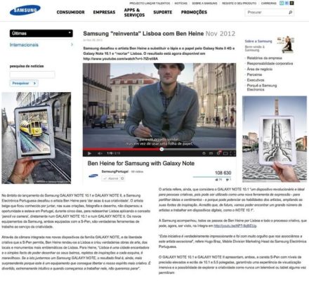 Artist Ben Heine for Samsung Portugal - 2013