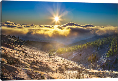 Cloudy Mountain - Canvas Print
