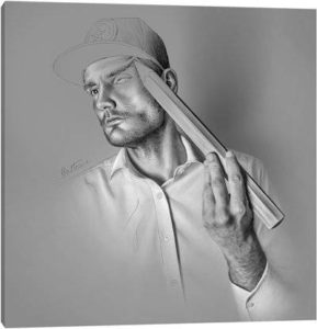 Drawing - Canvas Print