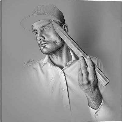 Drawing - Canvas Print