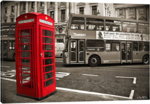 London Telephone - Canvas Print