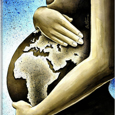 Mother Africa - Canvas Print