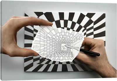 Pencil vs. Camera 17 - Canvas Print