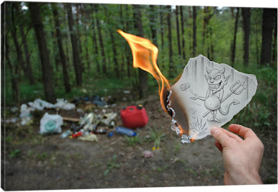 Pencil vs. Camera - 27 - Canvas Print