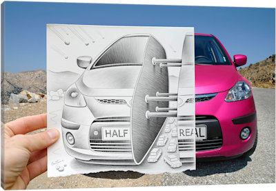 Pencil vs. Camera - 44 - Canvas Print