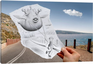 Pencil vs. Camera 48 - Canvas Print