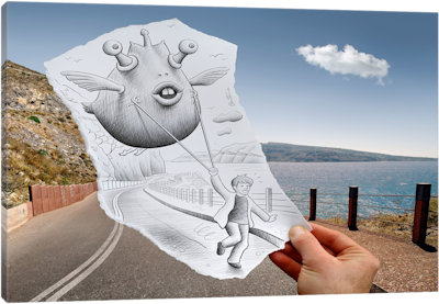 Pencil vs. Camera 48 - Canvas Print