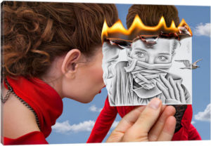 Pencil vs. Camera - 67 - Canvas Print