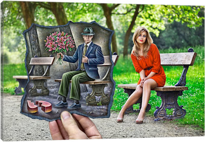 Pencil vs. Camera - 68 - Canvas Print