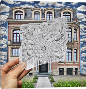 Pencil vs. Camera 71 - Creative Office - Canvas Print