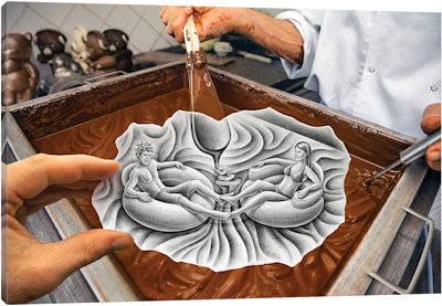 Pencil vs. Camera - 81 - Canvas Print