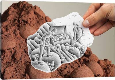 Pencil vs. Camera - 83 - Canvas Print