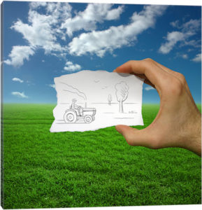 Pencil vs. Camera 9 - Farmer - Canvas Print