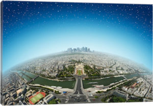Planet Paris - Canvas Print