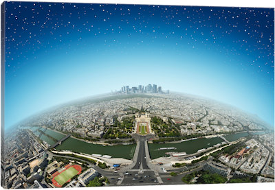 Planet Paris - Canvas Print