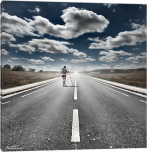 The Road Never Ends - Canvas Print