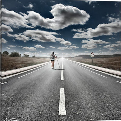 The Road Never Ends - Canvas Print