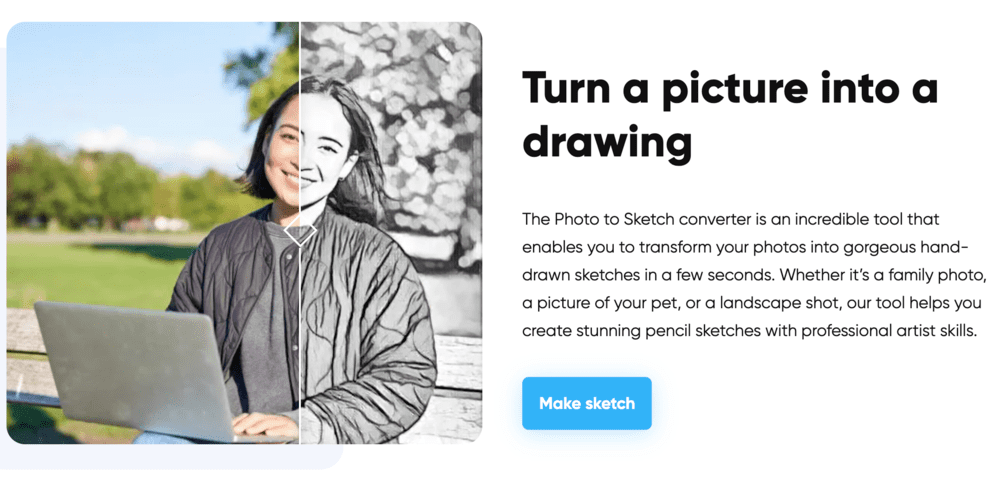 Photo to Sketch by Image Upscaler