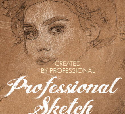 Drawing - Sketch - Photoshop actions and brushes - effects plugins - ben heine - fix the photo