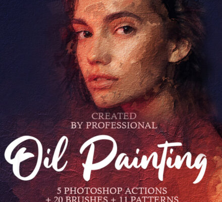 Oil Painting - Sketch - Photoshop actions and brushes - effects plugins - ben heine - fix the photo