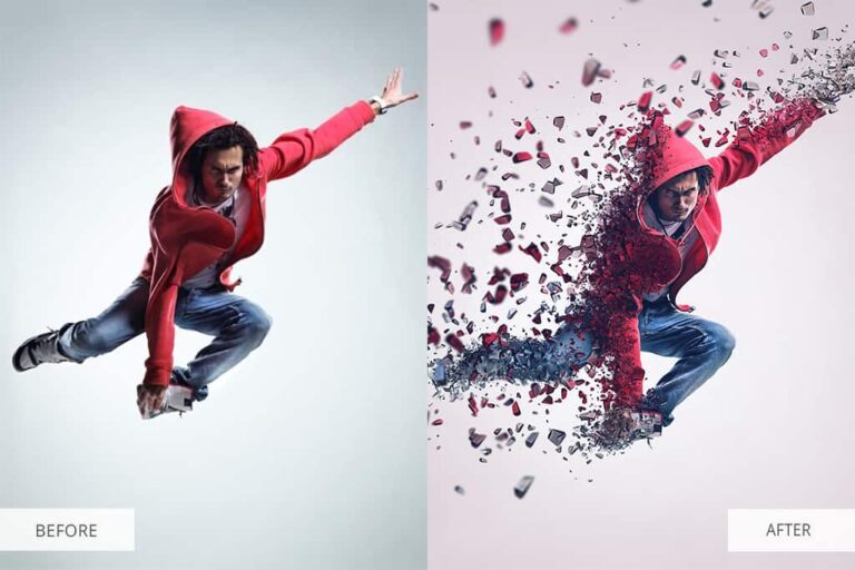 dispersion photoshop action download free