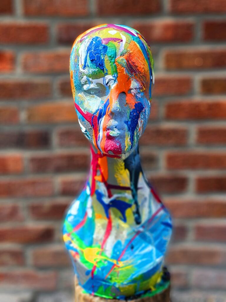 Painted Bust 5