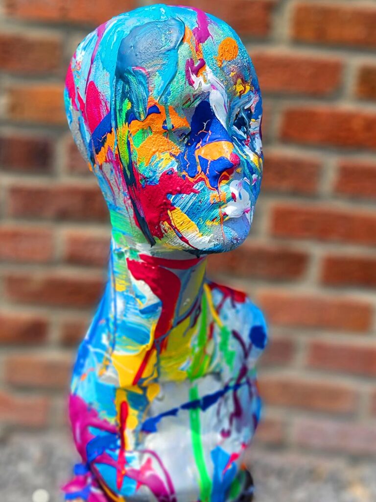 Painted Bust 8