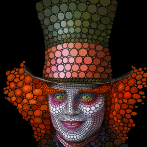 Mad Hatter 3D - Framed
