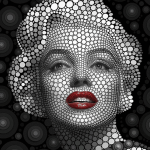 Marilyn 3D - Framed
