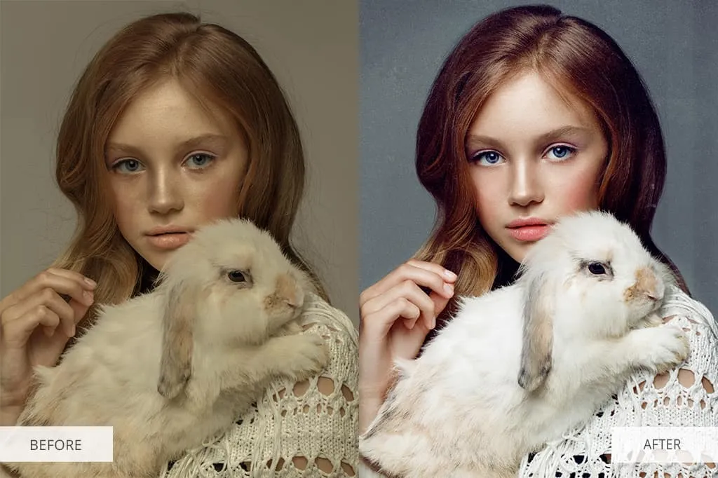 Gratis en Betaalde Photoshop-Acties met Glitcheffect