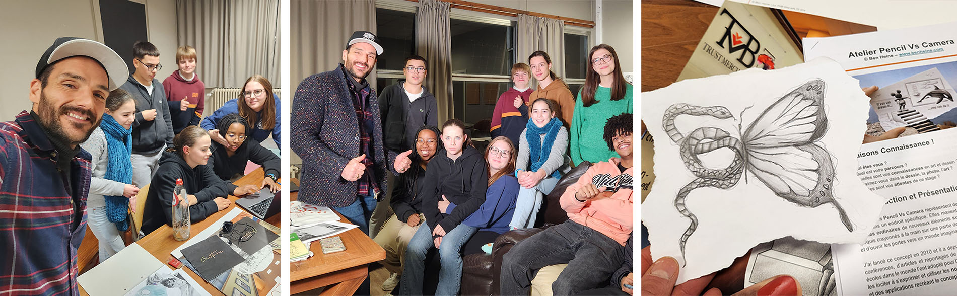 Ben Heine gives art and creativity workshops, lessons and conferences for schools, universities and cultural centers around the world.