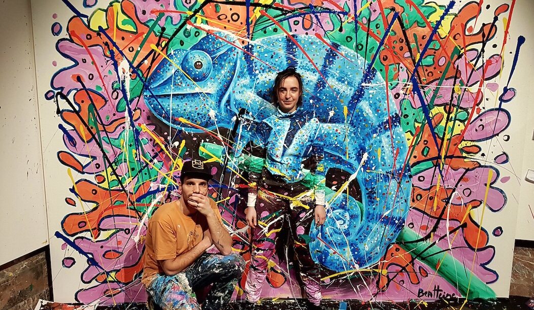 Live Art Performance by Ben Heine Flesh and Acrylic