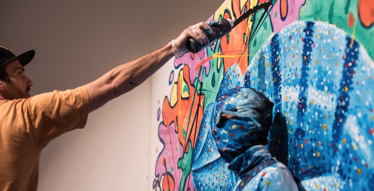 Live Art Performance by Ben Heine Flesh and Acrylic
