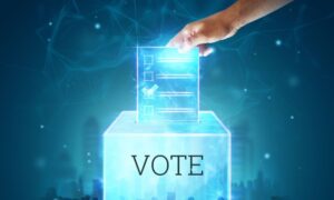 Secure Online Voting Systems with Bitcoin's Involvement