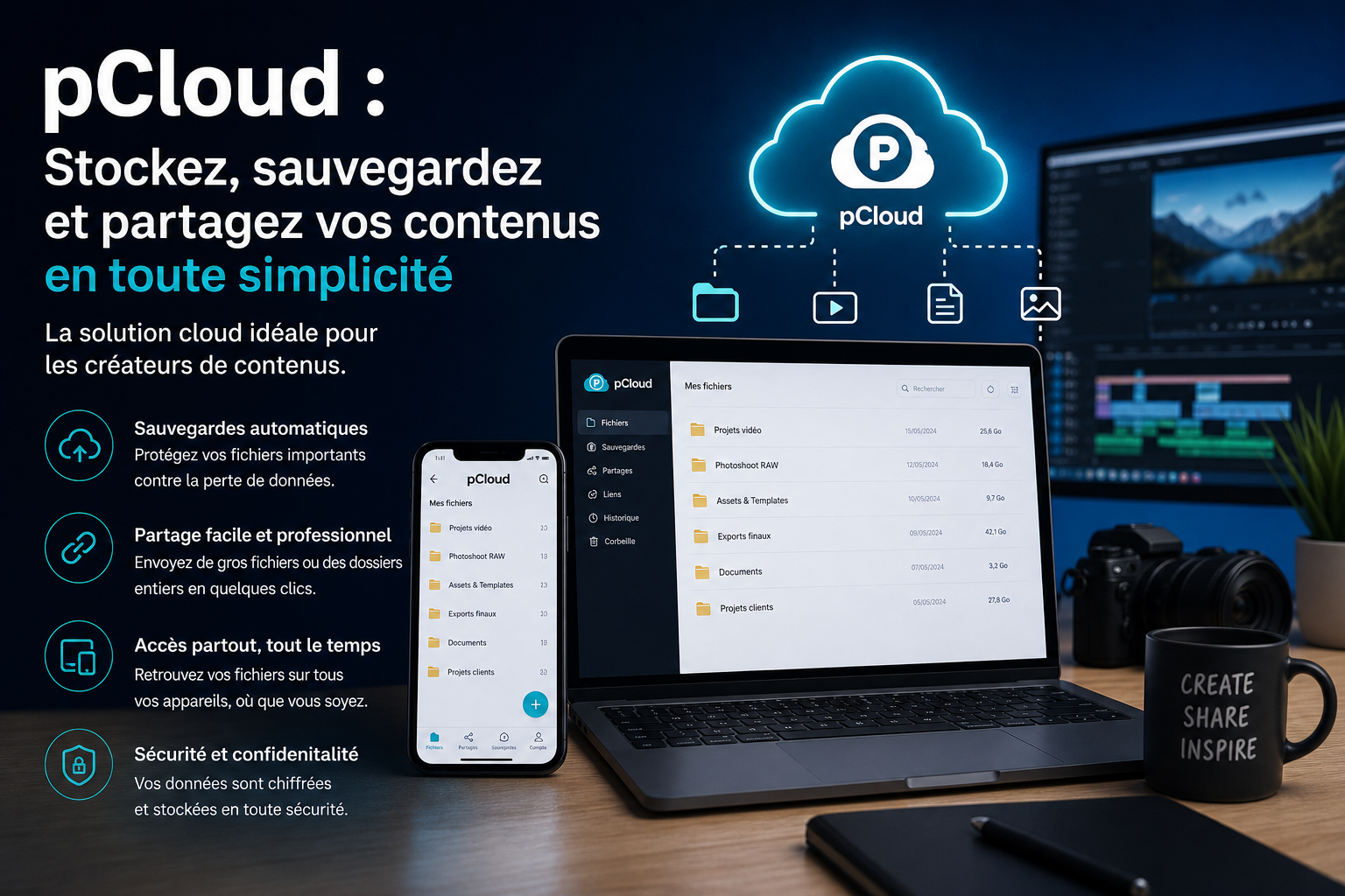 pCloud un outil stratégique pour les créateurs de contenus