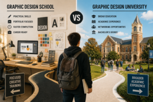 Graphic Design School vs Graphic Design University: Choosing the Right Path for Creative Success