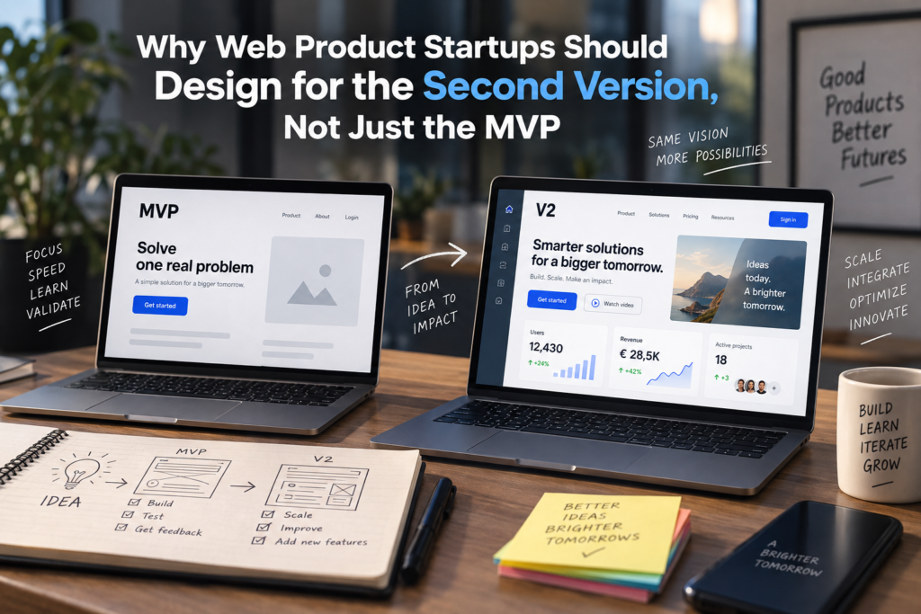 Why Web Product Startups Should Design for the Second Version, Not Just the MVP